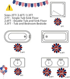 Trippy Happy Face Rug 4th of July Bathroom Rugs Patriotic Independence Day - Image 2