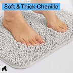 GORILLA GRIP Bath Rug Mat 54x24, Soft Absorbent Chenille, Quick Dry Microfiber - Image 4