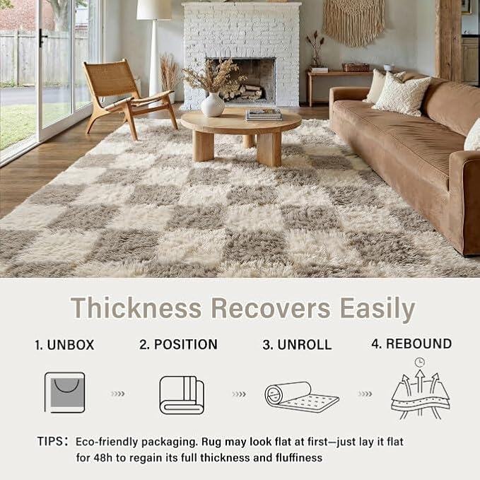 PureCozy Modern Rug 8x10 for Living Room - Image 4