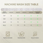 Washable Rugs 8x10 Area Rugs for Living Room, Ultra Soft Faux Wool Retro Carpets - Image 3