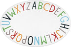 Topotdor Oval Kids Play Rug Alphabet Nursery Area Rug Extra Large Soft Crawling - Image 3