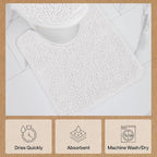 GORILLA GRIP Plush Absorbent Shaggy Chenille Bath Rug Mat - Image 7