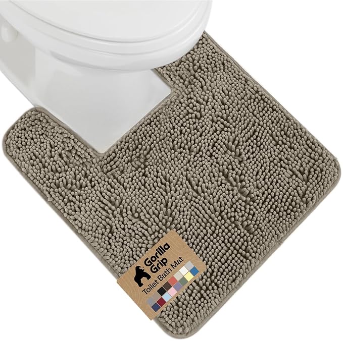 GORILLA GRIP Plush Absorbent Shaggy Chenille Bath Rug Mat by Unknown