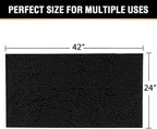 H.VERSAILTEX Microfiber Bath Rugs Chenille Floor Mat Ultra Soft Washable - Image 2