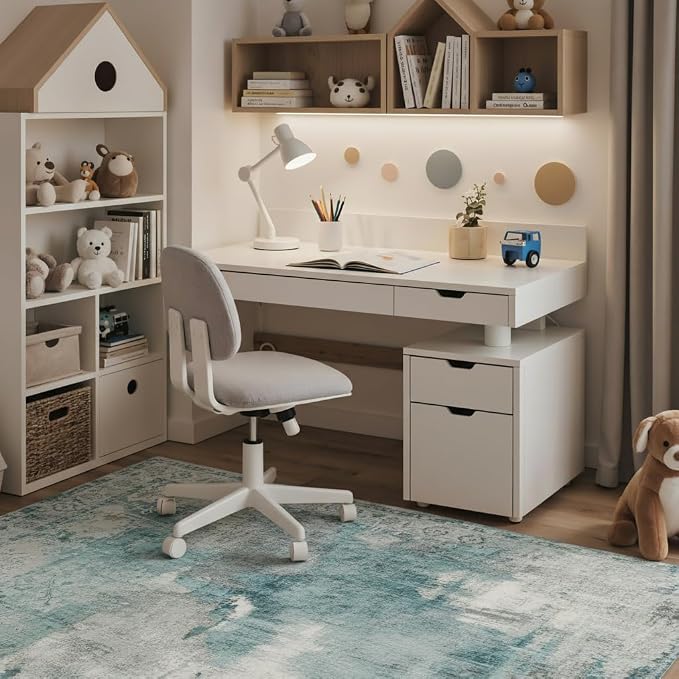 36"x60" Office Chair Mat for Hardwood Tile Floor, Under Desk Carpet Protector - Image 3