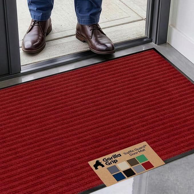 GORILLA GRIP Waterproof Traffic Guard Door Mat, Heavy Duty Entryway Mats by Unknown
