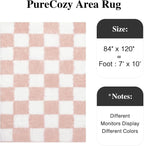 PureCozy Checkered Rug 7x10 for Living Room - Image 2