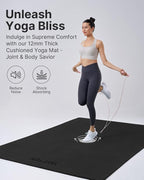 YOTTOY Large Yoga Mat, Extra Wide TPE Exercise Mat, Non-Slip Workout Mat - Image 7