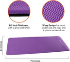 GYMENIST Thick Exercise Yoga Floor Mat Nbr 24 X 71 Inches - Image 2