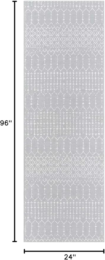 Lahome Moroccan Runner Rugs for Hallway 2x8 Throw Ultra-Thin Kitchen Rugs - Image 2