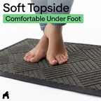 GORILLA GRIP 100% Waterproof All-Season WeatherMAX Doormat, US Designed Natural - Image 8
