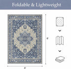 GENIMO Outdoor & Indoor Area Rug 4'x6', Waterproof, Non-Shedding, Easy Cleaning - Image 2