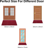 Front Door Mat Indoor and Outdoor, Non-Slip Low Profile Doormat 60"x35" - Image 2