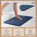 GORILLA GRIP Bath Rug Mat 70x24, Soft Absorbent Chenille, Quick Dry Microfiber - Image 7