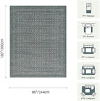 8x10 Washable Area Rug for Living Room, Extra Large Vintage Boho Rugs for - Image 2