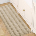 H.VERSAILTEX Bath Rugs for Bathroom Non Slip Bath Mats Thick Chenille Striped by HVERSAILTEX