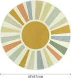 STARUIA Boho Round Rug 4 Ft Washable Area Rug - Image 2