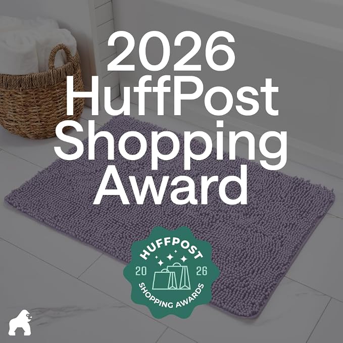 GORILLA GRIP Bath Rug Mat 30x20, Thick Soft Absorbent Chenille, Quick Dry - Image 6