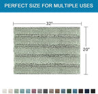 H.VERSAILTEX Bath Rugs for Bathroom Non Slip Bath Mats Extra Thick Chenille - Image 2