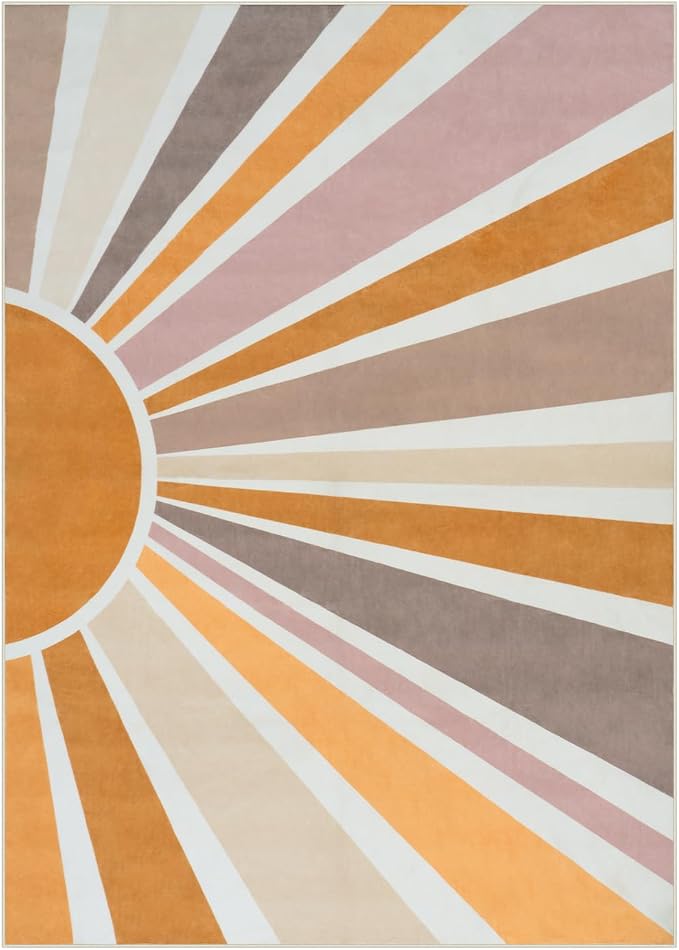 STARUIA Sun Machine Washable Area Rugs 5x7 - Image 6