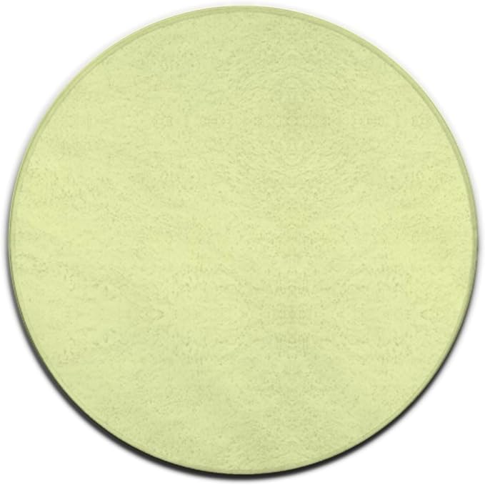 Machine Washable Modern Round Area Rug, Room Sofa Yoga Soft Round Carpet by Meaudiwes