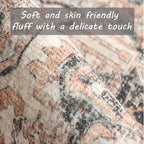 CHAMPLANT Washable Area Rug 8x10 Boho Chic Medallion Distressed Design - Image 3