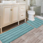 H.VERSAILTEX Bathroom Rugs Bath Rug Set 2 Piece Bathroom Contour Rug Toilet Mat by HVERSAILTEX