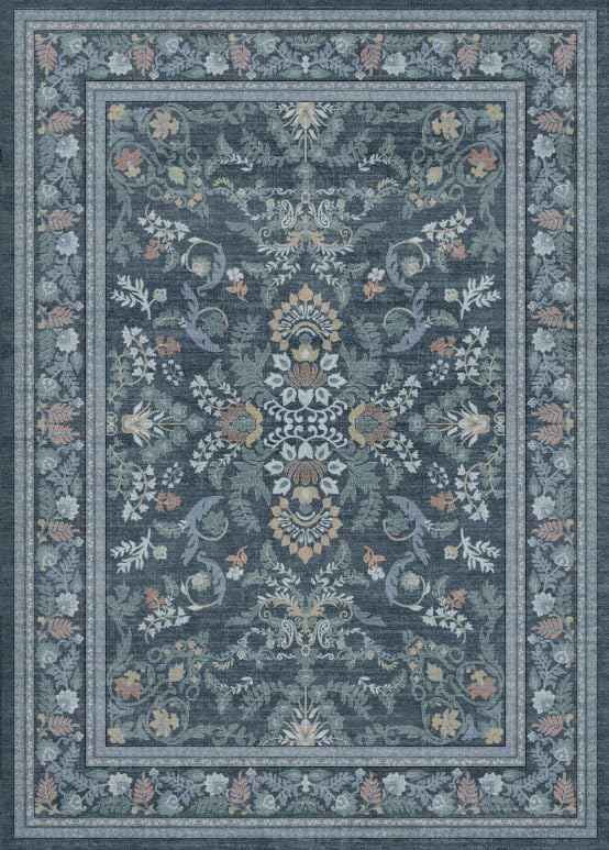 DCX Navyblue-2x6 Area Rug by DCXWashableRug
