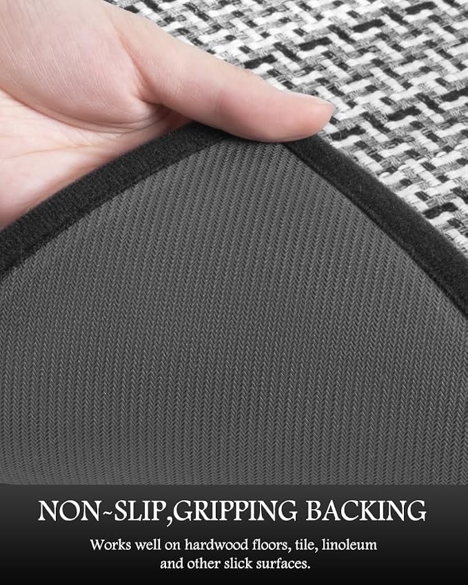 PADOOR Non Slip Kitchen Rugs Sets of 2 - Image 4