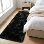 Mugorn Black Rugs for Bedroom, 3x5 Feet Fluffy Area Rugs for Living Room - Image 6
