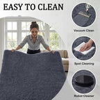 Area Rugs 9x12 Living Room Bedroom: Soft Fluffy Shag Rugs Upgrade Non-Slip High - Image 5