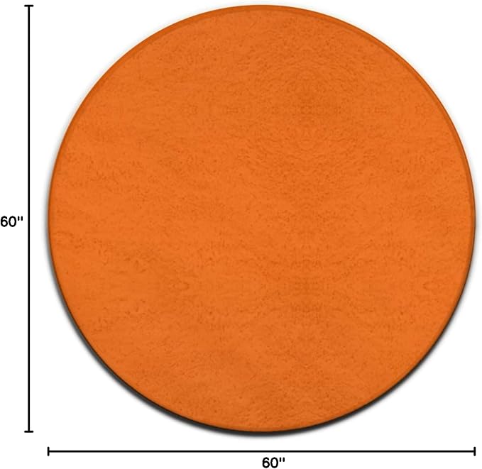 Home Decor Non Slip Kitchen Office Circle Rug, Machine Washable Modern Round - Image 3