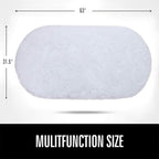 LOCHAS Bedroom Rug 2.6' x 5.3', Soft Oval Throw Rugs Carpet - Image 2