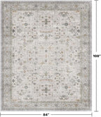 Hazo Haus Boho Light Grey Living Room Rug 7x9 - Image 2