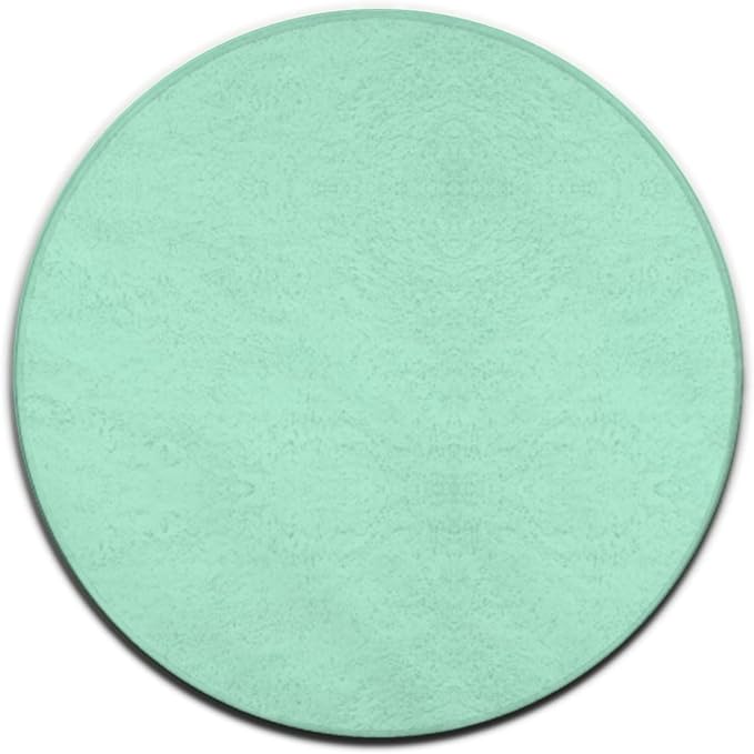 Home Decor Non Slip Kitchen Office Circle Rug, Machine Washable Modern Round by Meaudiwes