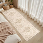 2'6''x8' Hallway Washable Runner Rug: Vintage Boho Neutral Kitchen Rug Soft - Image 3