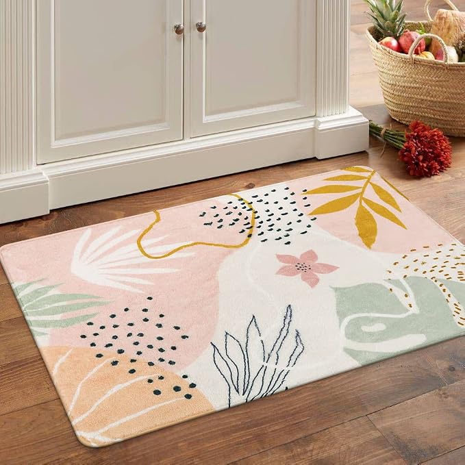 Lahome Pink Washable Entryway Rugs Indoor - Image 5