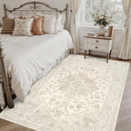 3x5 Area Rugs for Living Room: Vintage Boho Neutral Washable Rug Indoor Soft - Image 2