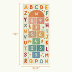 STARUIA Washable Hopscotch Rug for Indoor Playroom, Colorful Educational Kids - Image 3