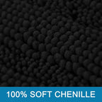 Non Slip Thick Shaggy Chenille Bathroom Rug Mat Set Extra Soft and Absorbent - Image 3