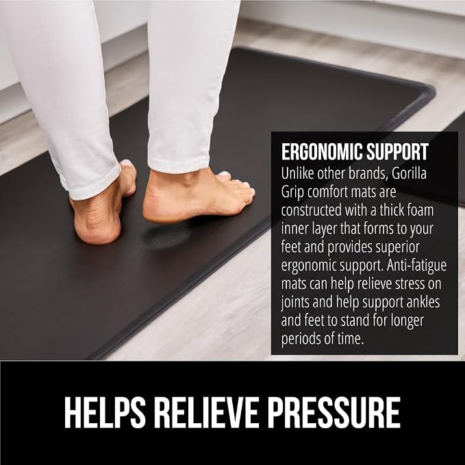 GORILLA GRIP Comfortable Cushioned Kitchen Mats - Image 3