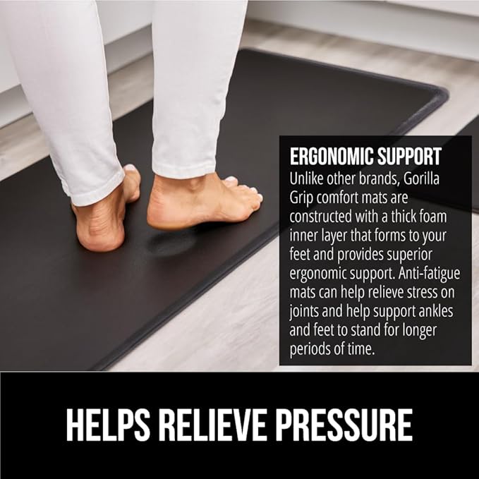GORILLA GRIP Comfortable Cushioned Kitchen Mats - Image 3