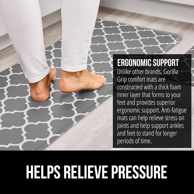 GORILLA GRIP Comfortable Cushioned Kitchen Mats - Image 3