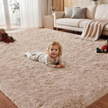 Area Rug for Living Room Bedroom: 6x9 Soft Fluffy Shag Rugs Upgrade Non-Slip by EXPEDIX