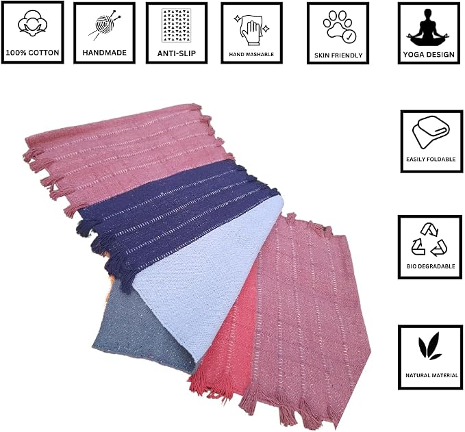 Jaipur art & Rugs Cotton Yoga Mat - Image 2