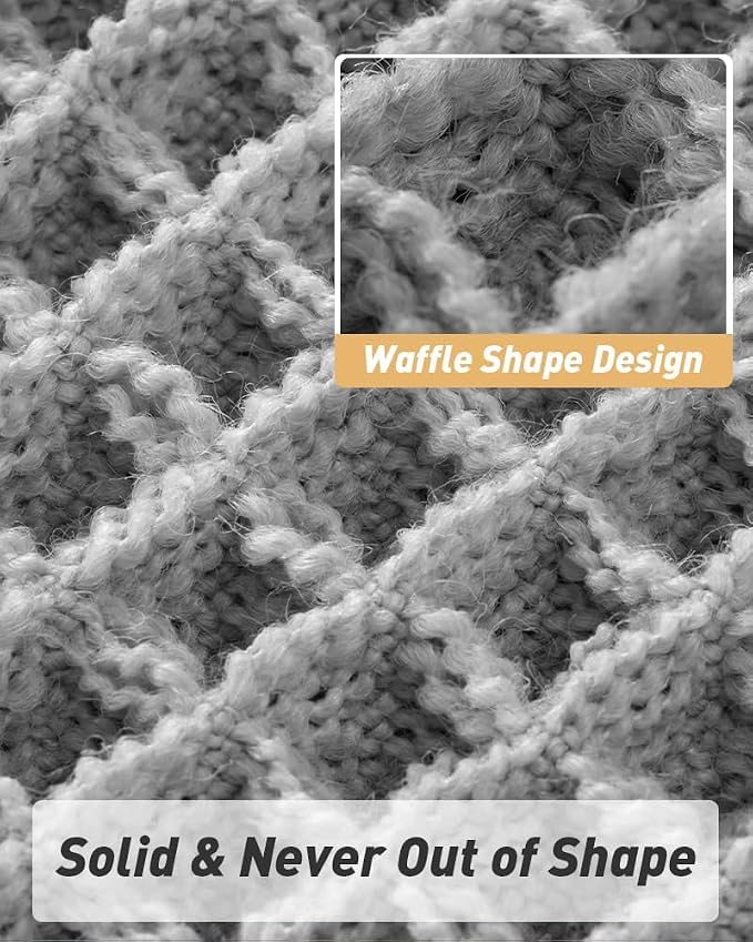 Upgraded Waffle Runner Rug, Super Absorbent Non Slip Bath Mats - Image 3