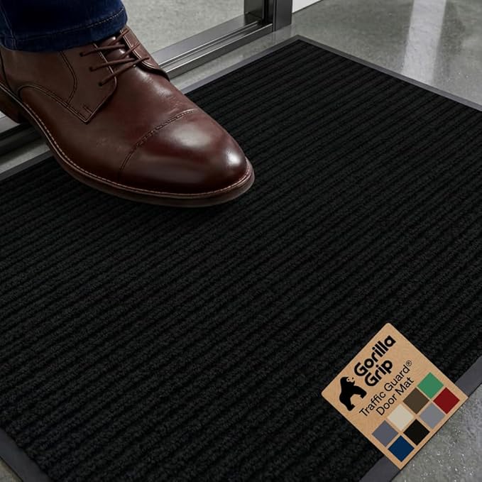 GORILLA GRIP Waterproof Traffic Guard Door Mat, Heavy Duty Entryway Mats by Unknown
