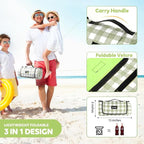ZAZE Extra Large Picnic Outdoor Blanket, Camping Grass Lawn Park Accessories - Image 6