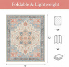 GENIMO Outdoor & Indoor Area Rug 9'x12', Waterproof, Non-Shedding, Easy Cleaning - Image 2