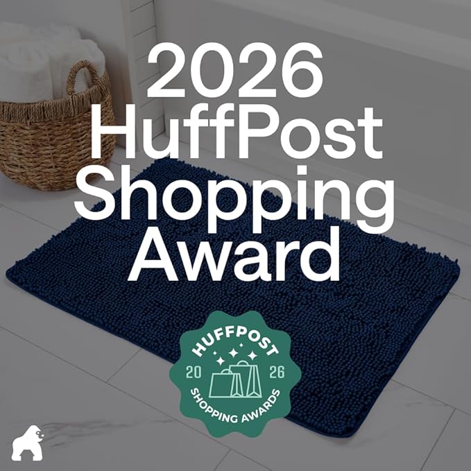 GORILLA GRIP Bath Rug Mat 36x24, Soft Absorbent Chenille, Quick Dry Microfiber - Image 6